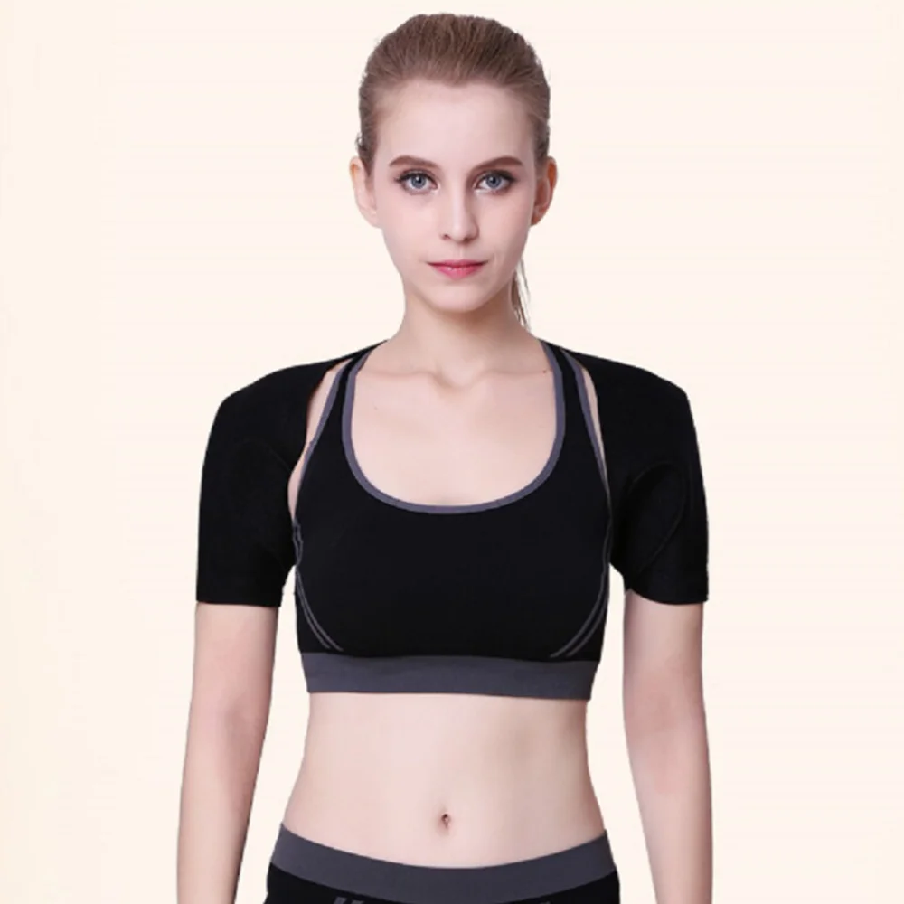 

Self-Heating Shoulder Pad Breathable Support Belt Elastic Health Care Shoulder Warmer Cloak for Men (Black Size Cloth)