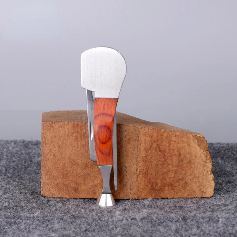 

Muxiang Mahogany Cigarette Knife Press Rod Multi-function Through Needle Scraper Accessories Stainless Steel 3in1 Pipe Tool