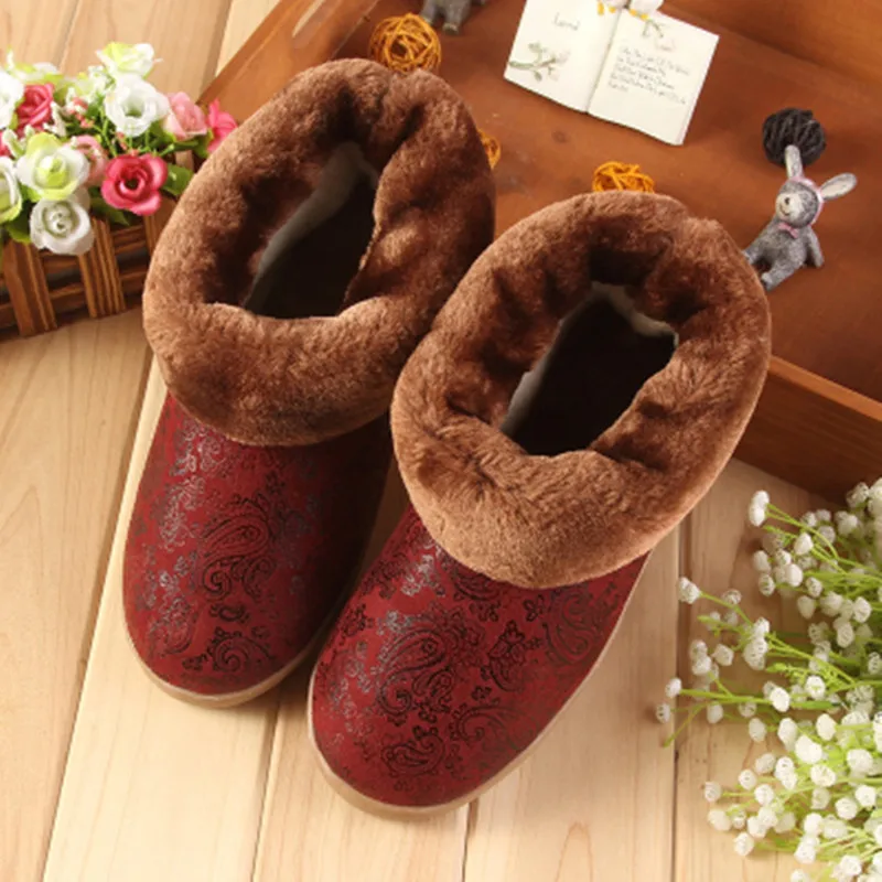 Домашние тапочки из натуральной кожи очень теплые на толстой подошве