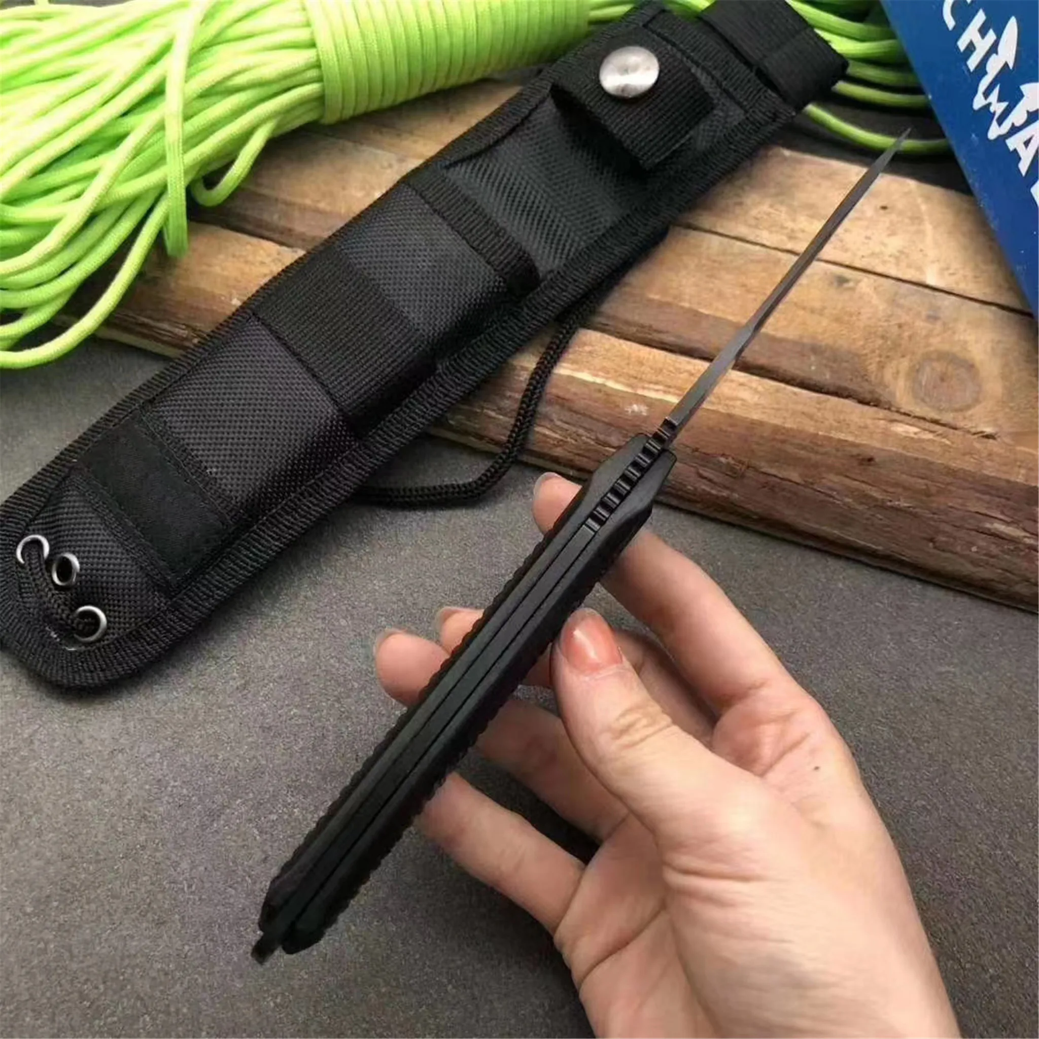

BM 140BK Fixed Blade Knife Military Outdoor Camping Hunting Survival Tactical Utility Pocket EDC Tool Knives Nylon Cover