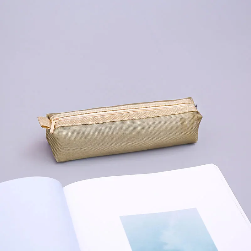 Прозрачная сетчатая сумка для карандашей студенческий чехол портативный