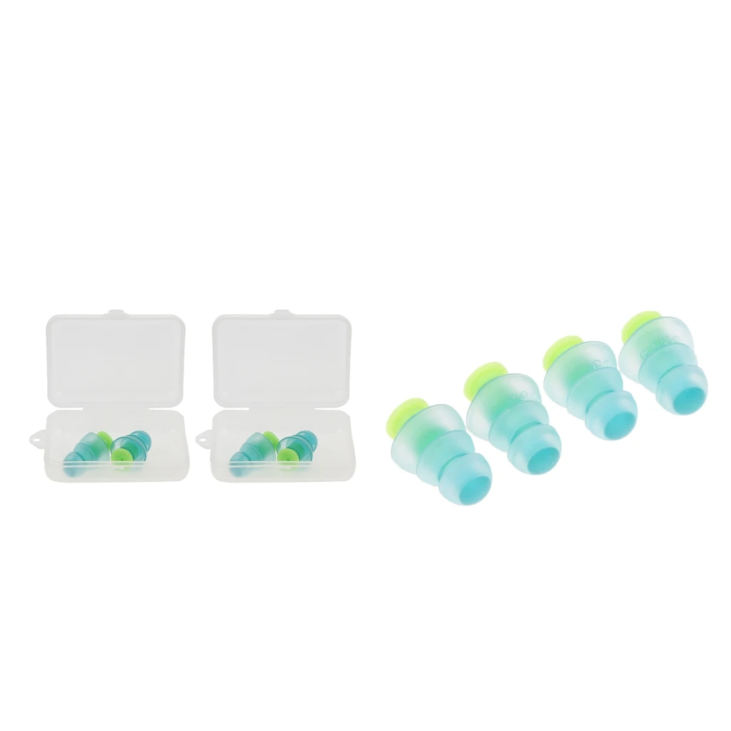 

4 пары силиконовые поролоновые беруши, Защита слуха для сна/концертов/музыкантов