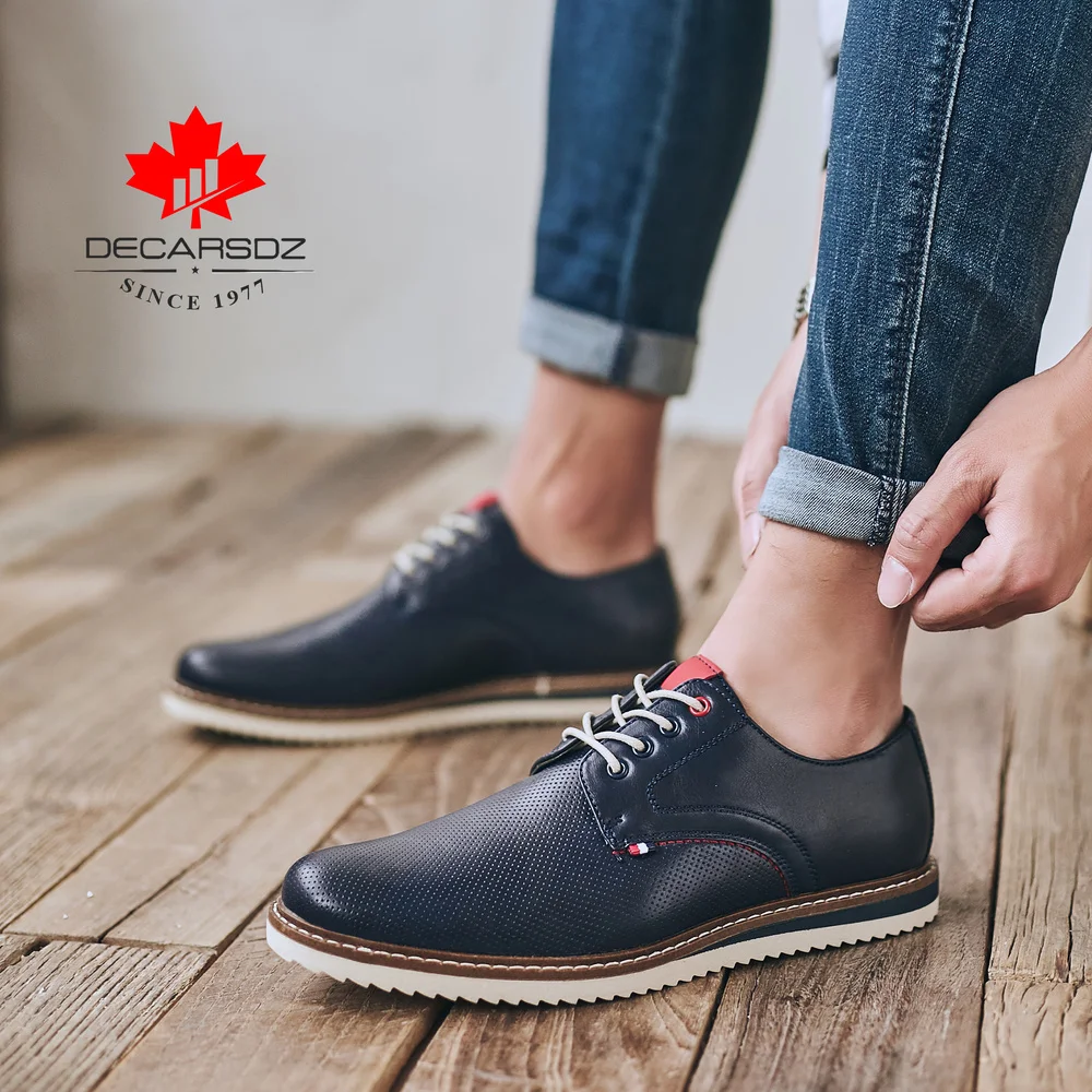 Мужские повседневные туфли мужские модные на шнуровке весна-осень 2022 удобная