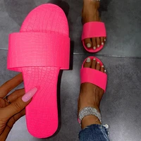 2021 summer new womens shoes flat sandals solid color slippers outdoor beach womens shoes fashion open toe plus size 43