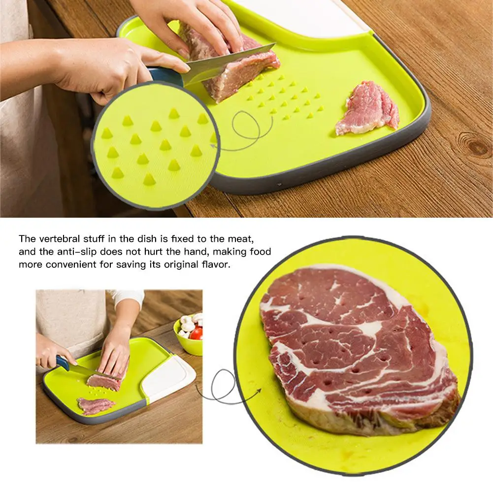

Double-Sided Bamboo Cutting Board Multi-purpose Cutting Board for Kitchen Kitchen knives and accessory cutting boards