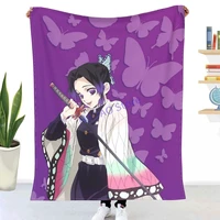 kocho shinobu throw blanket sheets on the bed blanket on the sofa decorative lattice bedspreads sofa covers