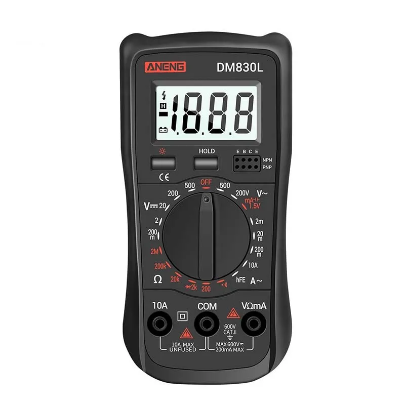 Цифровой мультиметр ANENG DM830L тестеры 1999 отсчетов электрический транзистор