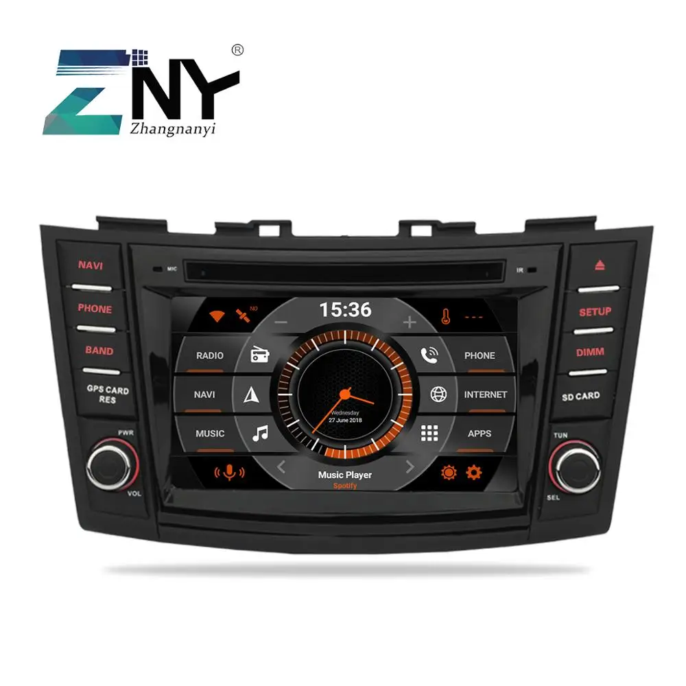 Автомобильный DVD-плеер 7 дюймов Android 10 для Swift 2011 2012 2013 2014 2015 2 Din автомобильное радио