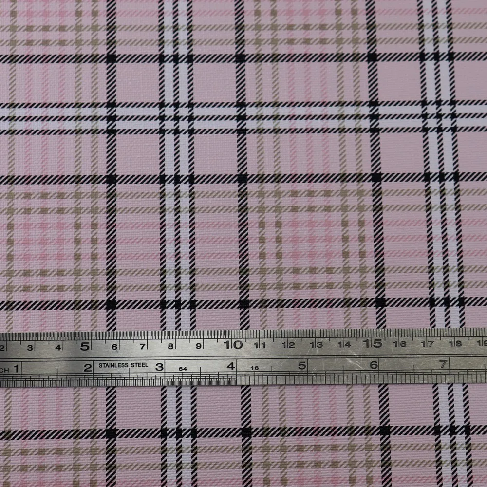 Gingham/Tarten синтетический Искусственная кожа ткань A4 лист 21x30 см для банты сумки