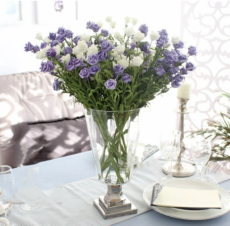 10 головок/букет маленькая искусственная Роза свадебное украшение сделай сам