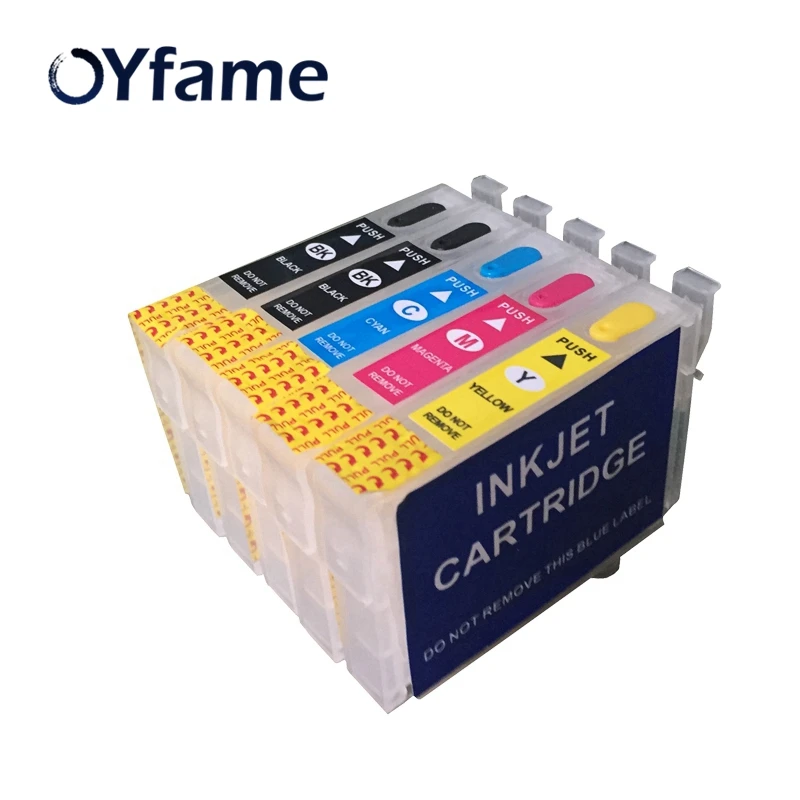 OYfame 5 шт. T0731 T0732 T0733 T0734 T0735 чернильные картриджи многоразовый картридж с чипом ARC