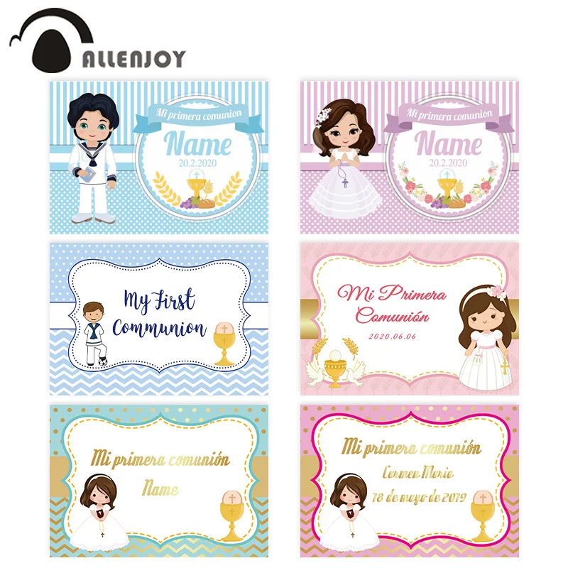 Allenjoy Первое Святое Причастие Золотой Фон мята для маленьких мальчиков в горошек