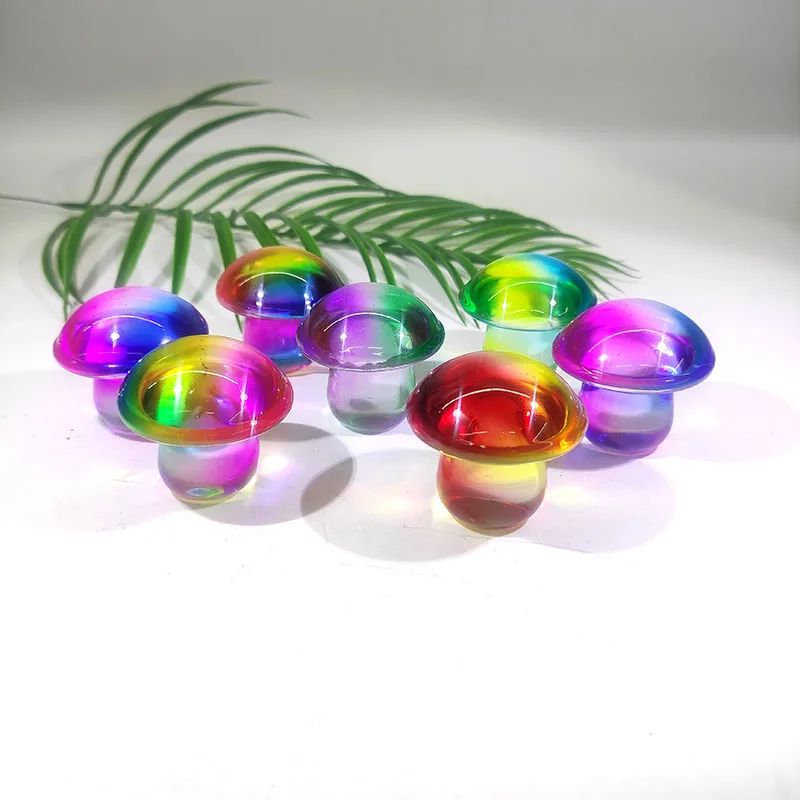 Искусственные хрустальные грибы ручная резьба Ангел Аура Хрустальный гриб для