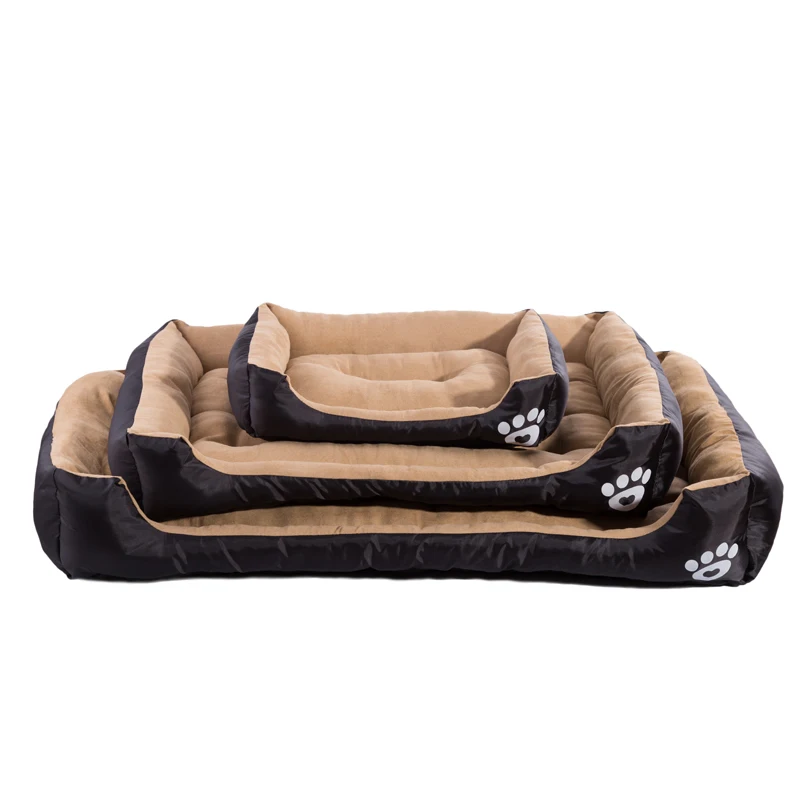 Hot Sale Dog Bed Waterproof For Dogs Washable S-3XL Pet Cozy House Soft Suede Fleece Nest Baskets Puppy Kennel | Дом и сад
