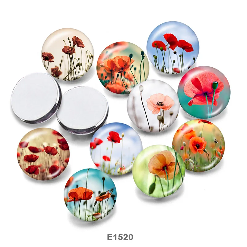 

Flower Dog 10pcs/lot 12mm/18mm/20mm/25mm/30mm Round photo glass cabochons flat back Making findings MC029