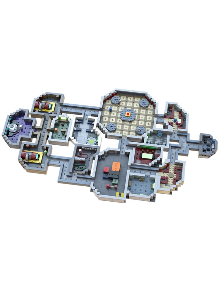 

Spot Buildmoc Hot Game MOC-53670 the Skeld Micro Spaceship Map Model Building Blocks Player Figures Brickheadz Bricks Toys