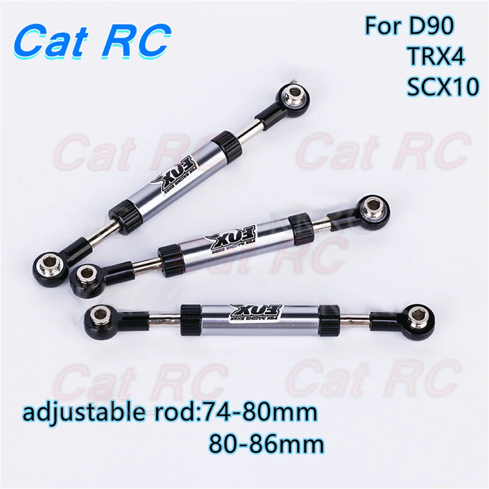 

Aluminum Alloy Adjustable Steering Rod for RC Car TRX4 SCX10 D90 catRC