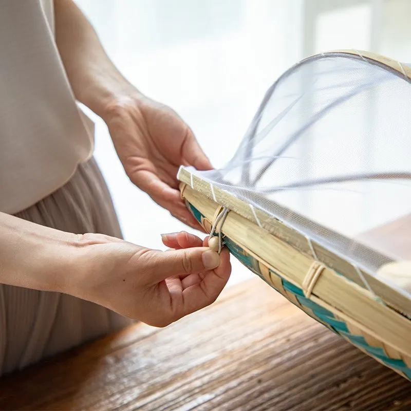 Плетеная корзина ручной работы с защитой от ошибок Пыленепроницаемая для китоса