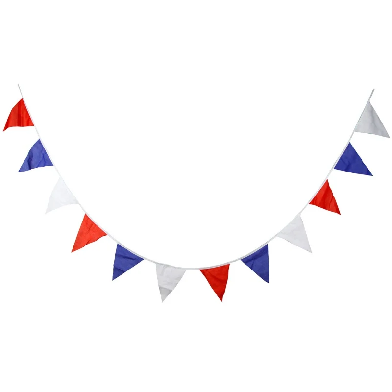 1 шт. декоративный трехцветный хлопковый флаг для детского дня рождения|Флажки
