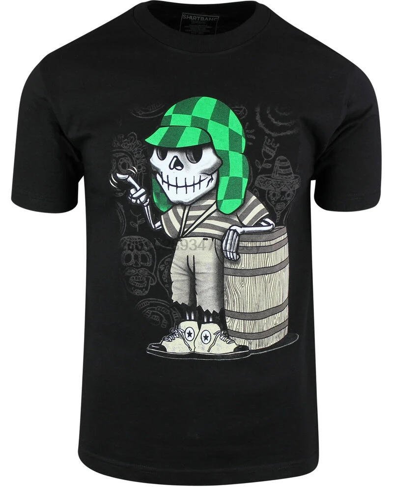 El Chavo del Ocho Dia de los Muertos рубашка с сахарным черепом | Мужская одежда