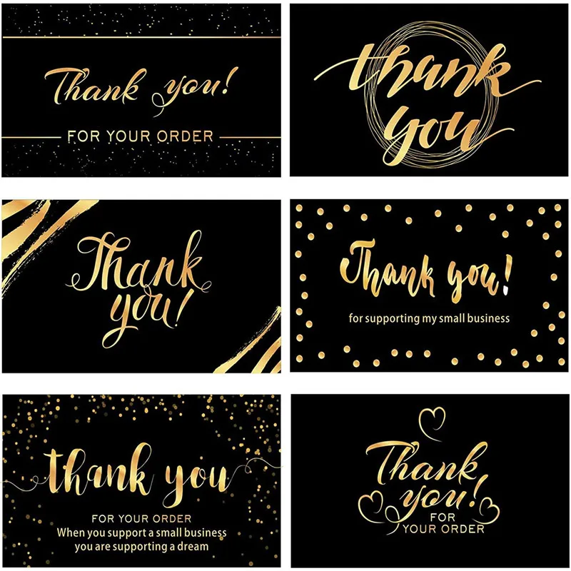 

50 шт., подарочные открытки с надписью «Thank You», 3,6*2 дюйма