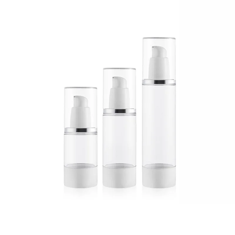 

15ml/30ML/50ml empty airless pump ,vacuum pressure emulsion bottle with lotion pump on the travelling cosmetic packaging