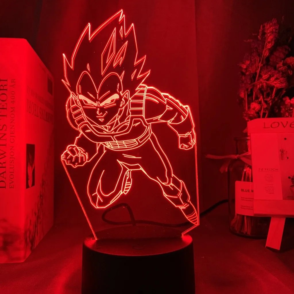 

Anime Dragon Ball Figures Acrylic Led Night Light for Kids Decor Manga Model Toys Gift Child 3D Table Lamp Seven colors