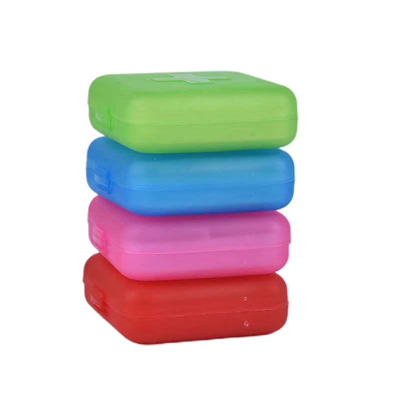 Складная коробка для лекарств и таблеток с 4 отделениями 1 шт. | Красота здоровье