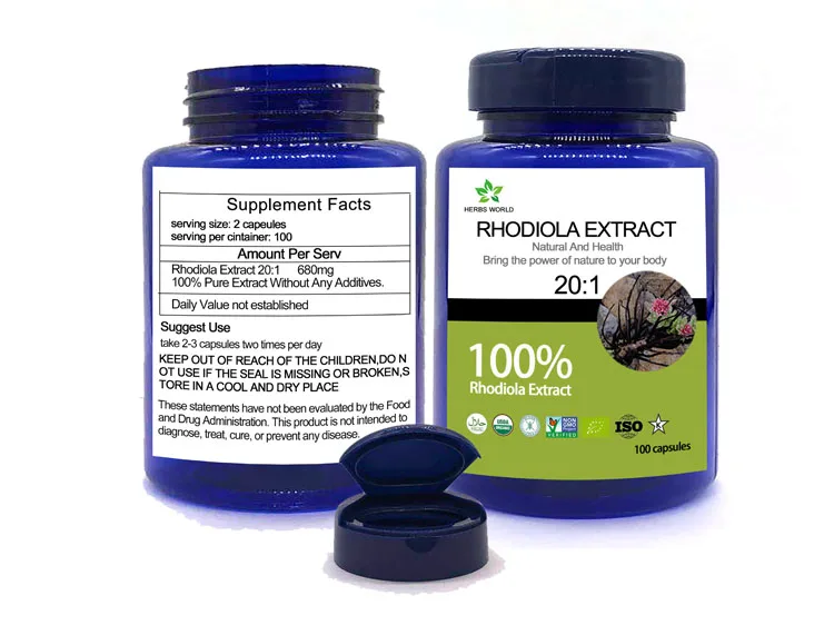 Natural plant formula Rhodiola extract capsule 100% powder 20:1 Salidroside | Красота и здоровье