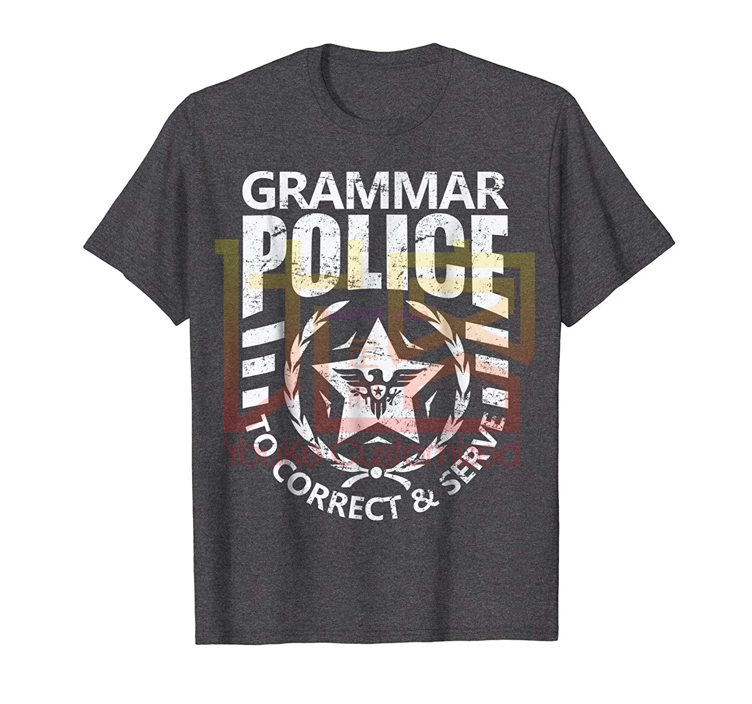 Брендовая мужская футболка для грамматики полиции подходит учителей