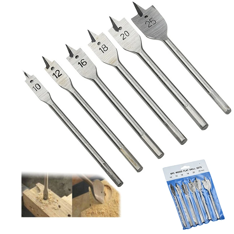 

Spade Drill Bit Set Metric Paddle Flat Bits For Woodworking Nylon Storage Pouch Included Spade Drill Bit Set Wood Working Tools