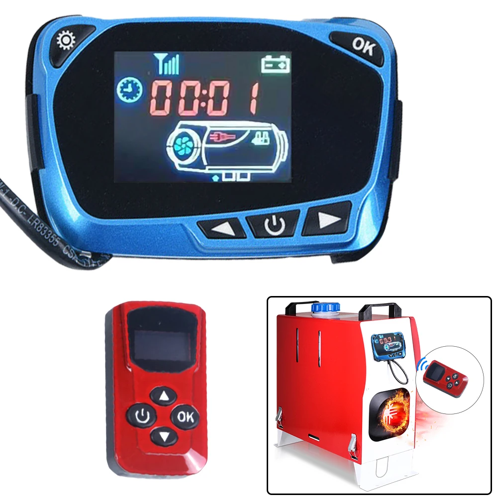 

Air Diesel Parking Heater Car LCD Monitor Remote Control Controller Switch For Car Diesels Air Heater Parking Heater Support CSV