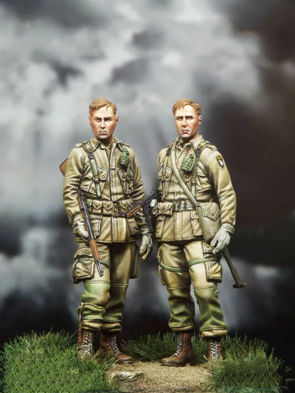 Модель 1/35 из смолы Строительный набор фигурка американского парашютного