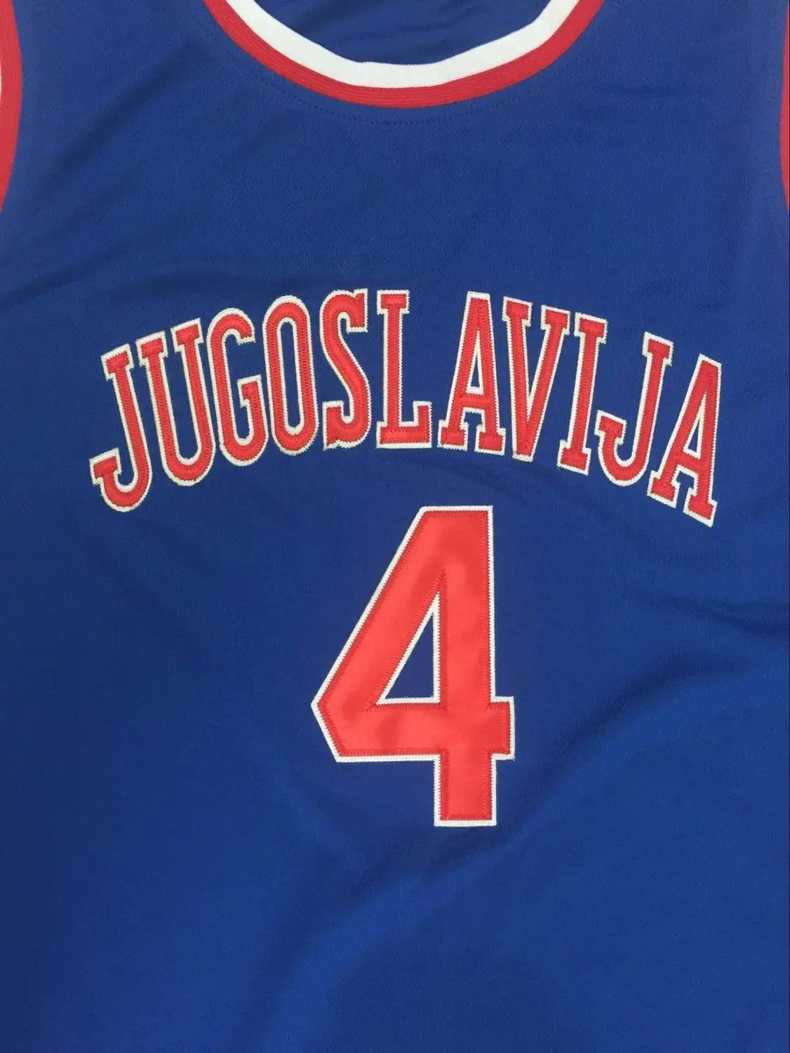 

Jugoslavija #4 Drazen Petrovic Sibenka Croatia high quality Basketball Jersey Mens Stitched Custom Any Number Name