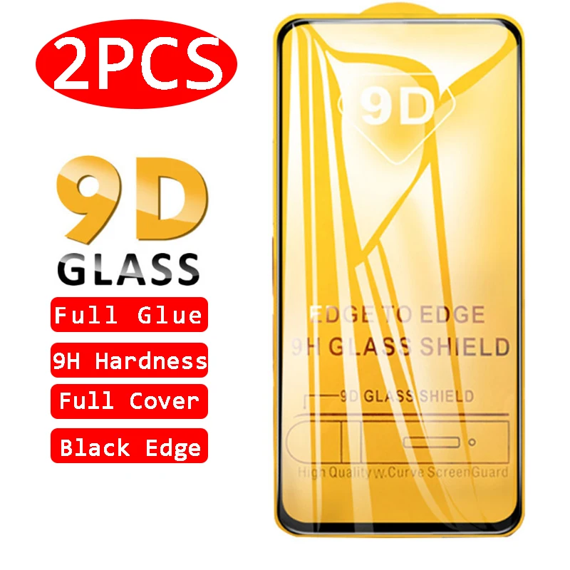 Закаленное стекло 9D для Xiaomi Pocophone F2 M2 Pro X2 Poco X3 NFC X2pro F2pro 2 шт.|Защитные стёкла и