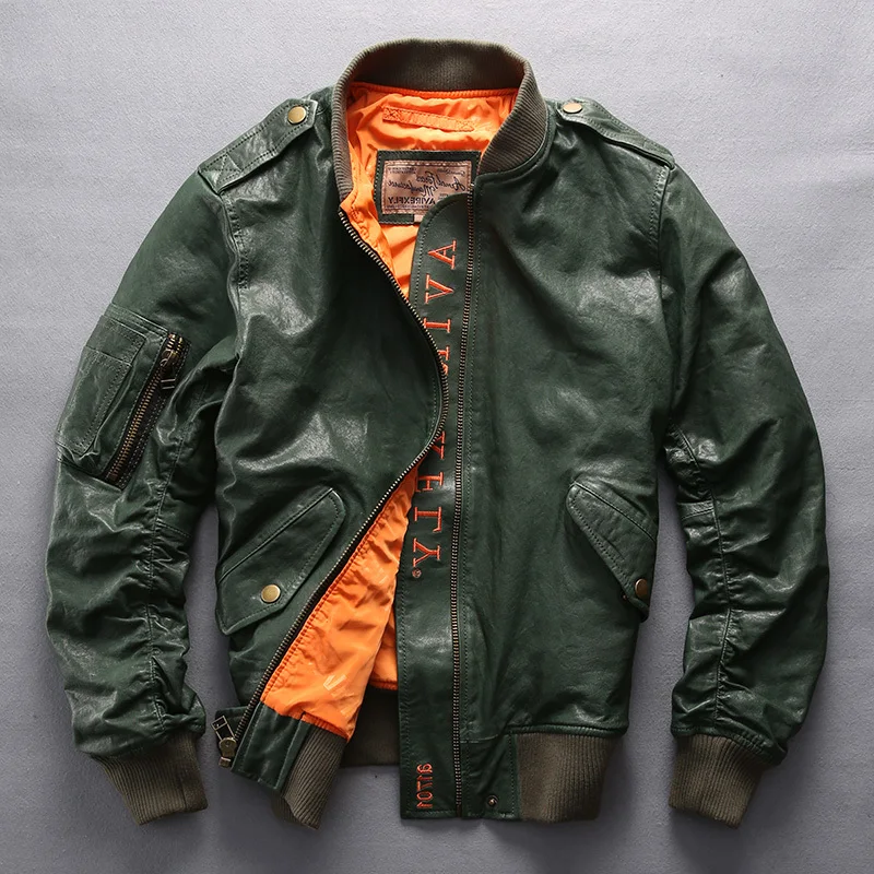 Мужская летная бейсбольная куртка Avirex fly черная красная пилот армейского