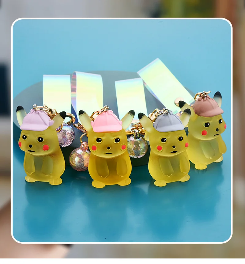 Брелок для ключей с покемоном Пикачу милый мультяшный персонаж аниме школьная