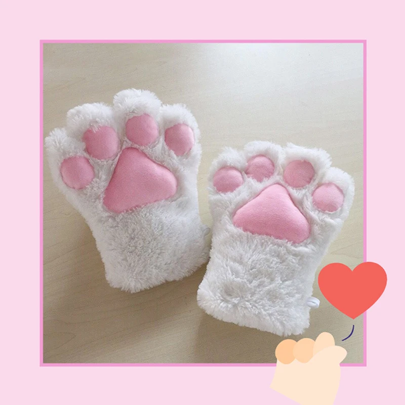 Кота Косплэй костюм котенка хвост уши рукавицы лапы набор для Хэллоуина