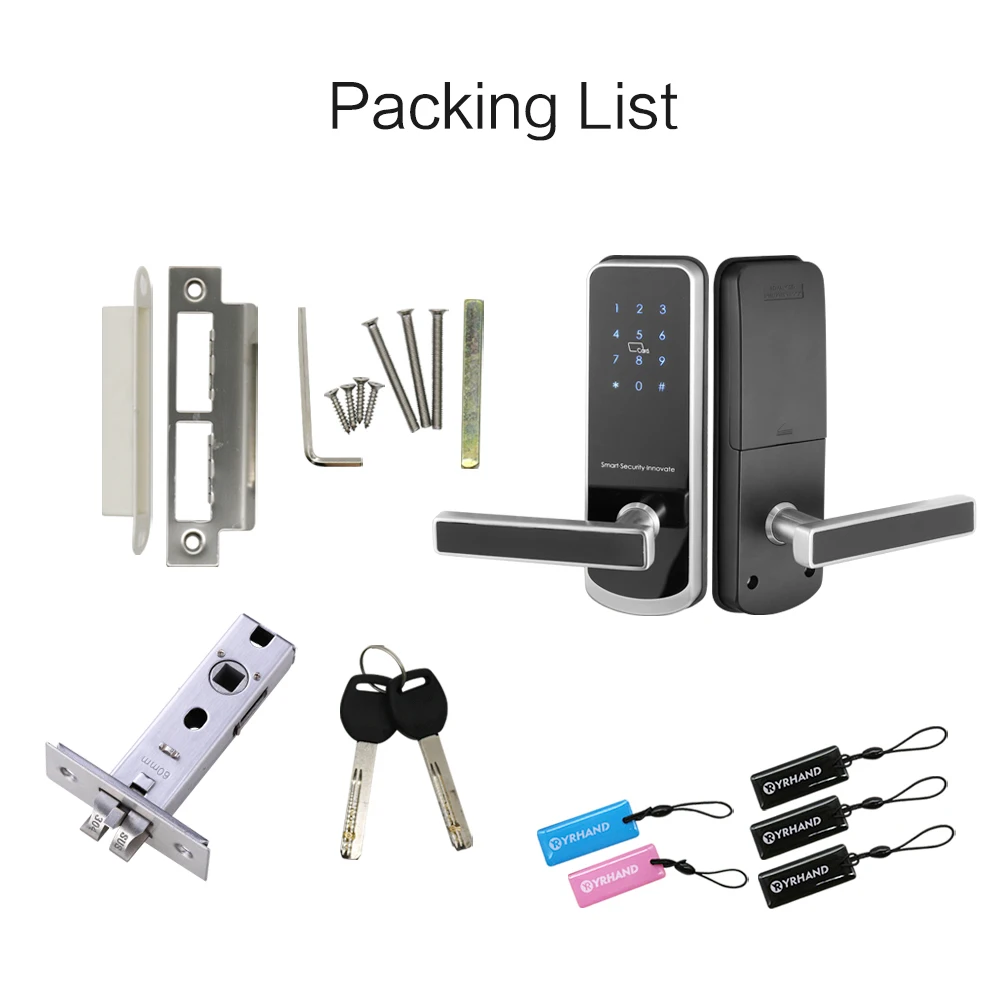 Электрический замок для дверей Wi Fi приложение умный сенсорный экран цифровая