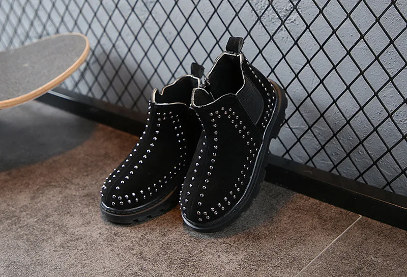 Новинка 2019 зимние ботинки для девочек и мальчиков с мехом модные детские Детская