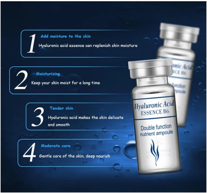 

BIOAQUA 10PCS/Set Hyaluronic Acid Serum Moisturizing Vitamins E Facial Moisturizing Anti Wrinkle Aging Collagen Day