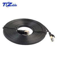 internet cat 7 flat ethernet cable 8m 10m 15m 20m 25m 30m white black blue cat7 networking cables for wireless router modem