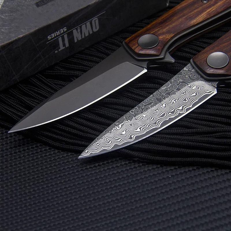 

High quality VG10 core layer Damascus folding knife high hardness outdoor survival multifunctional Knives pocket EDC HW339