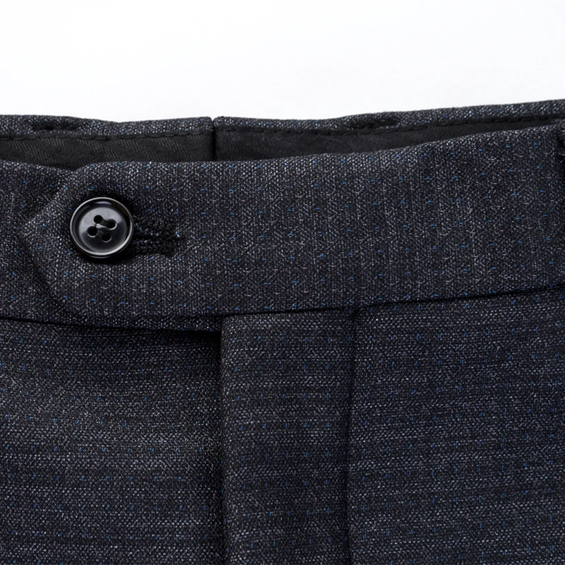 

Men's 2020 Winter Dress Pants Fleece Plus Velvet Business Thick Warm Formal Office Suit Trousers Straight Black Pants