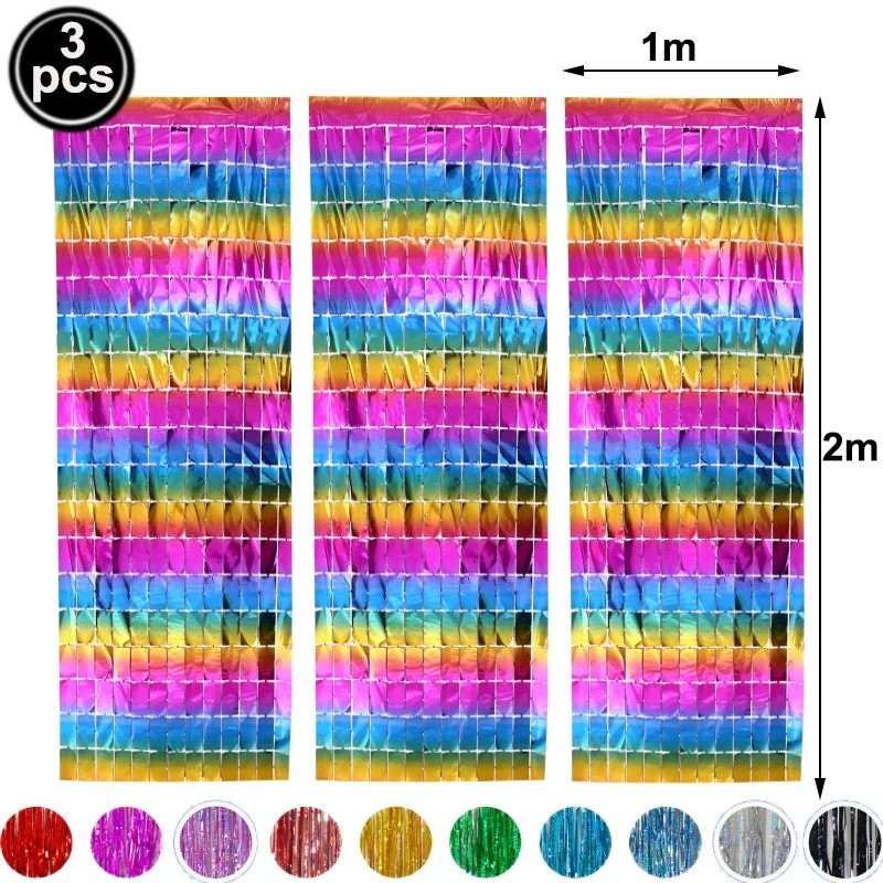 3 предмета блестящий занавес фон с бахромой замороженные сделай сам фото