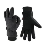 Теплые лыжные перчатки из натуральной оленьей кожи, уличные спортивные теплые и флисовые зимние спортивные перчатки для мужчин и женщин