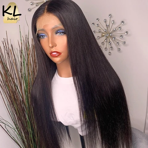 250 плотность шелковая основа прямые кружевные передние парики для женщин бразильские Реми человеческие волосы Прозрачная Кружевная Передняя зеркальная