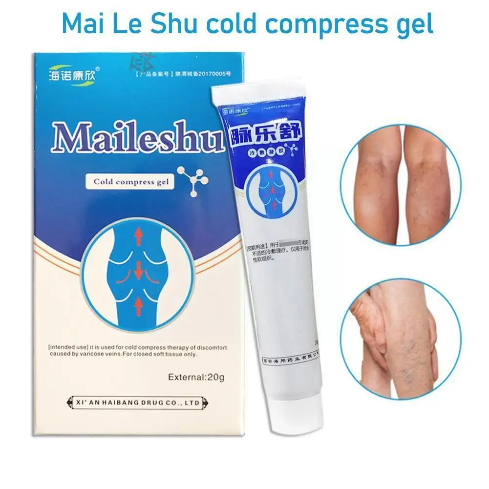 

1pcs Cold Compress Gel Varicose Veins Treatment For Natural Cream Vein Products Care Herbal Medicine Pain Relieve Phlebitis P9W0