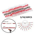 102050 шт терм усадочная пайки уплотнительная втулка клеммы изолированные Водонепроницаемый Анальная пробка электрические соединители проводов пайки терминалы