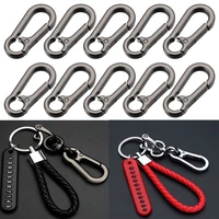 125pcs zinc alloy plated gate spring buckles clips carabiner push snap hooks carabiner hardware key chain accessories
